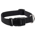 Zack & Zoey Black Dog Collar Bulk LOT Packs 4 Sizes Nylon Litter Band Puppy Rescue Shelter(Medium - 14 to 20 Inch 100 Collars)