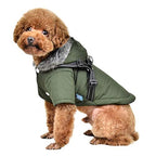 Winter Dog Clothes Pet Puppy Costume French Bulldog Outfit Coat Waterproof Jacket Clothing for Small Dogs (Color : Black Size : Large) (Black XX)
