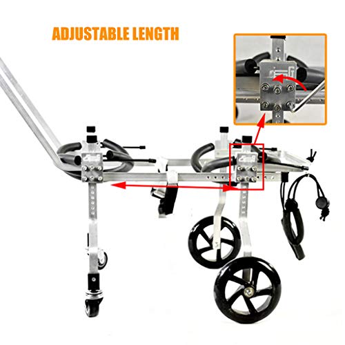 Adjustable Dog Wheelchair for Back Legs - Full Support Pet Stroller Cart | Mobility Aid for Dog Rehabilitation | Enhance Mobility for Disabled Dogs