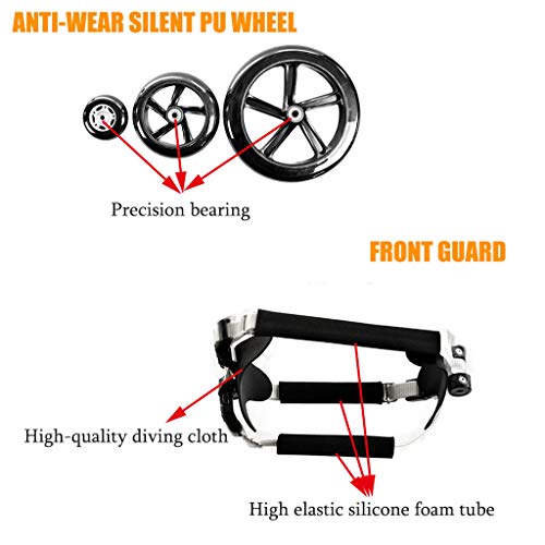 Adjustable Dog Wheelchair for Back Legs - Full Support Pet Stroller Cart | Mobility Aid for Dog Rehabilitation | Enhance Mobility for Disabled Dogs