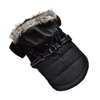 Winter Dog Clothes Pet Puppy Costume French Bulldog Outfit Coat Waterproof Jacket Clothing for Small Dogs (Color : Black Size : Large) (Black XX)