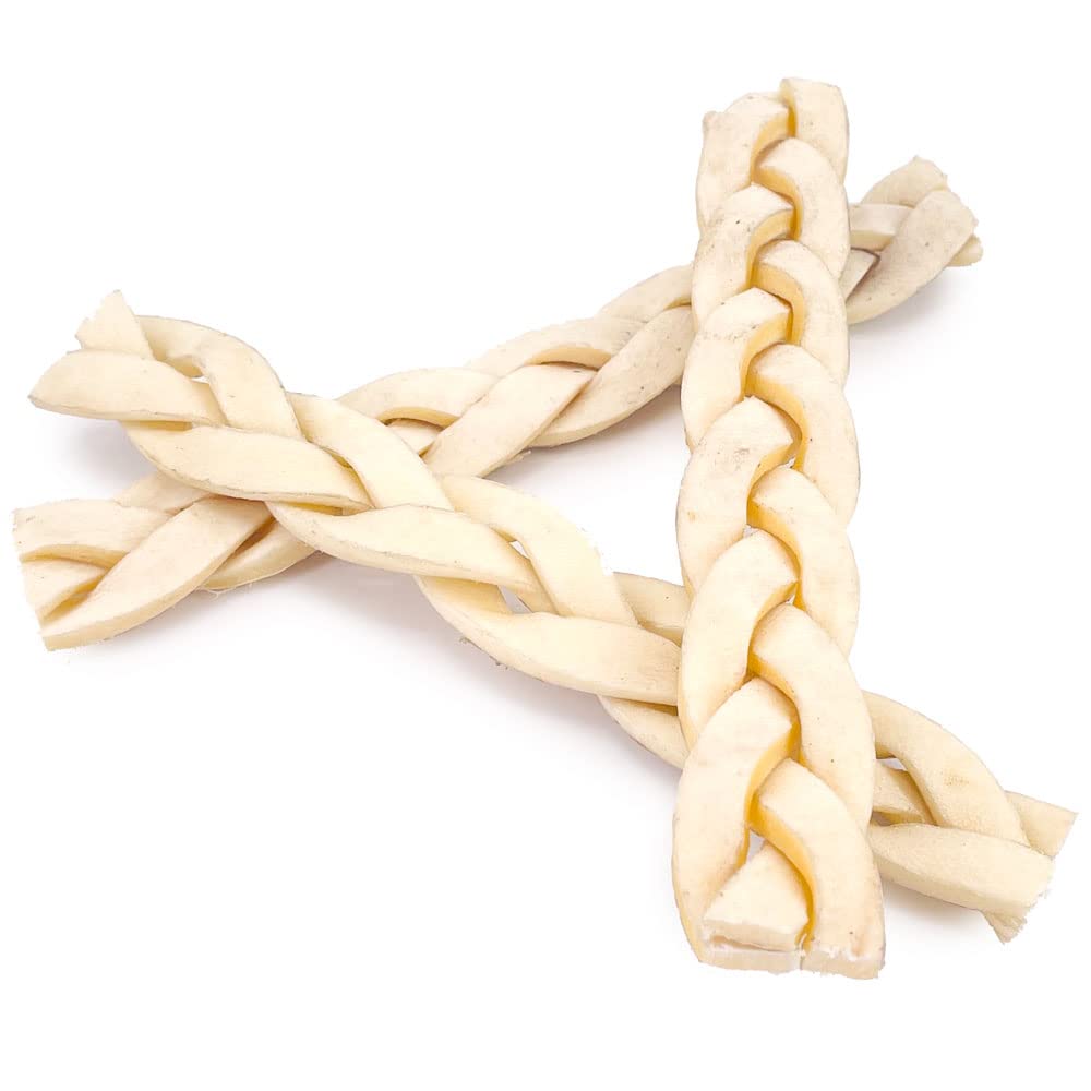 ValueBull Beef Cheek Braid Dog Chews, 5-6 Inch, 400 Count