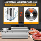 5l Horizontal Sausage Stuffer with 4 Stainless Steel Nozzles for Hot Dogs and Bratwurst