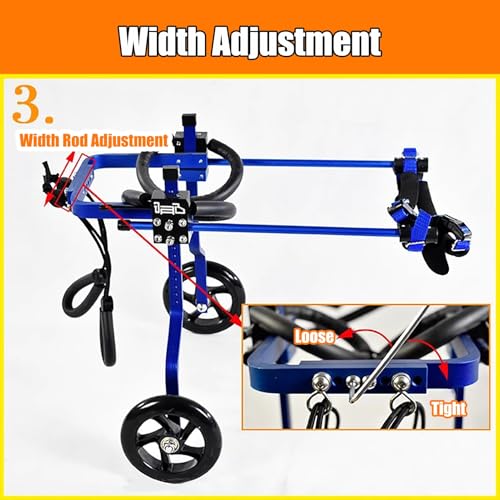 Adjustable Dog Wheelchair for Small to Lar Dogs – Hind Leg Support li Aid, Hip & Amputat Brace for Enhanced Walking & t