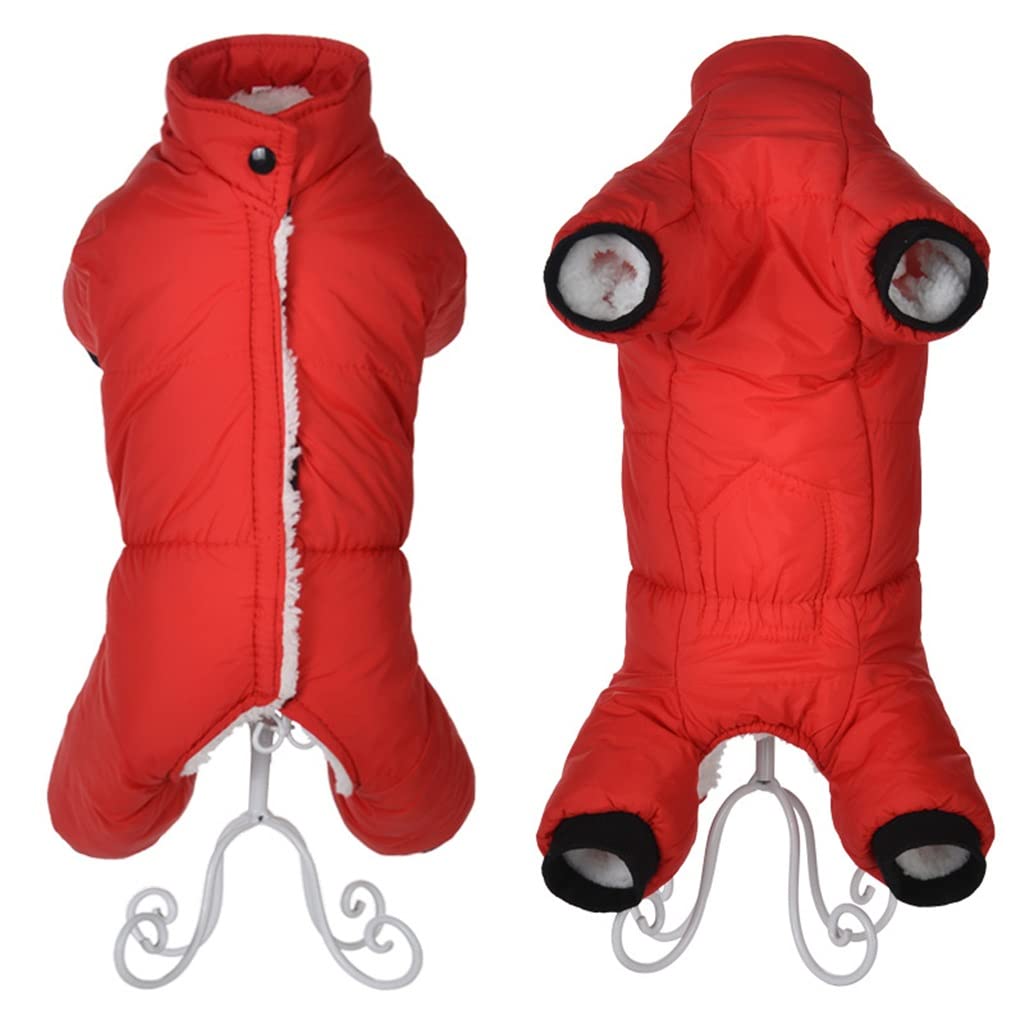 Dog Clothes Winter Female Dog Clothing Jumpsuit Thicken Warm Dog Costume Puppy Pomeranian Poodle French Bulldog Coat Outfit (Color : A Size : XXXL Code) (A M code)