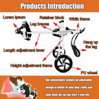 Dog Wheelchair for Small to Large Dogs - Adjustable Hind Leg Support, Pet Mobility Aid for Hip Support & Amputation Recovery, Enhance Dog Walking & Mobility