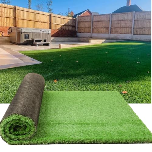Artificial Turf Grass Rug 15x20 ft, Fake Grass Carpet for Patio