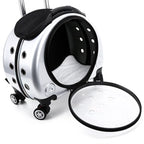 Pet Dog Cat Trolley Suitcase Luggage with Wheels Carrying Breathable Backpack Stroller