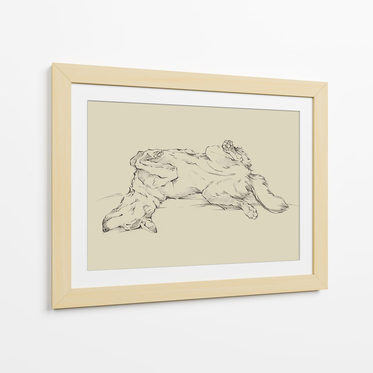 Canvas Lab | Dog Tired IV by Ethan Harper | 40 x 30 in | Canvas Print Wall Art | Animals, Dogs, Nature | Wall Decor for Bedroom, Living Room or Office