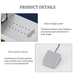 Commercial Hot Dog Binding Machine, Sausage Knot Machine, Binding Mode/Winding Mode, Portable Stainless Steel Kitchen Processor Tools For Kitchen Cooking, Dining - With Foot Pedal