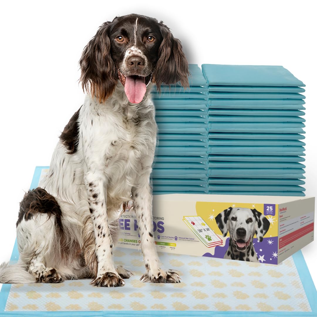 PETSWORLD Giant Dog Potty Pads, Odor-Eliminating, 36" x 36", Ultra Absorbent 5-Layer Leak-Proof Training Pads for Dogs & Cats (36x36, 600 Count)