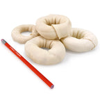 ValueBull USA Beef Rawhide Donut Ring Dog Chews, 200 Count