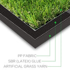 GL Artificial Grass Turf Customized Sizes, Artificial Lawn for Dogs, 20MM Thick Faux Grass, Synthetic Outdoor Indoor Rug Area 5FTX70FT(350 Square FT)
