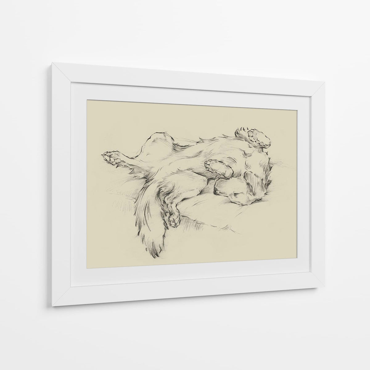 Canvas Lab | Dog Tired II by Ethan Harper | 40 x 30 in | Canvas Print Wall Art | Animals, Dogs, Nature | Wall Decor for Bedroom, Living Room or Office