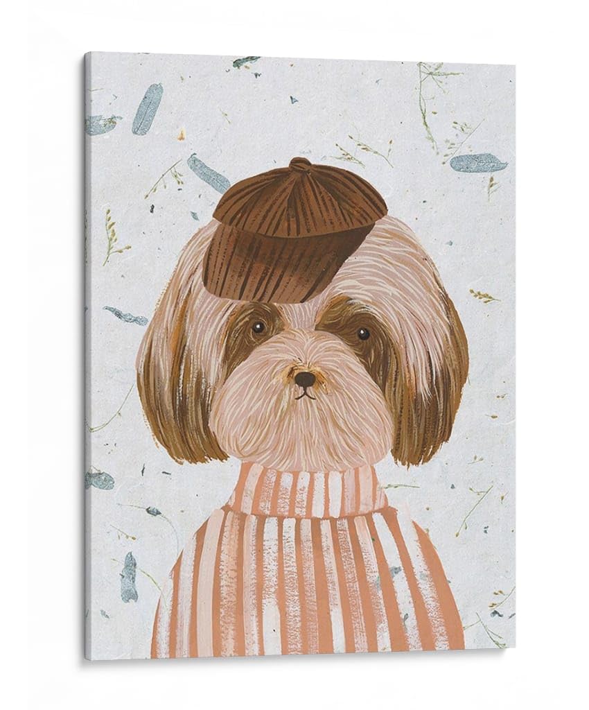 Canvas Lab | Hip Dog II by Melissa Wang | 30 x 40 in | Canvas Print Wall Art | Animals, Dogs, Nature | Wall Decor for Bedroom, Living Room or Office