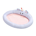 Elephant-Themed Pet Bed Supportive Cushioned Pet Bed with Recessed Sleeping Area Soft-Sided Cats, Dogs, L