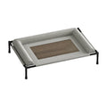 Almencla Heightened Dog Bed with Metal Frame Washable Elevated-Canine Bed with Side Bolsters for Travel, M, 3 Pillow
