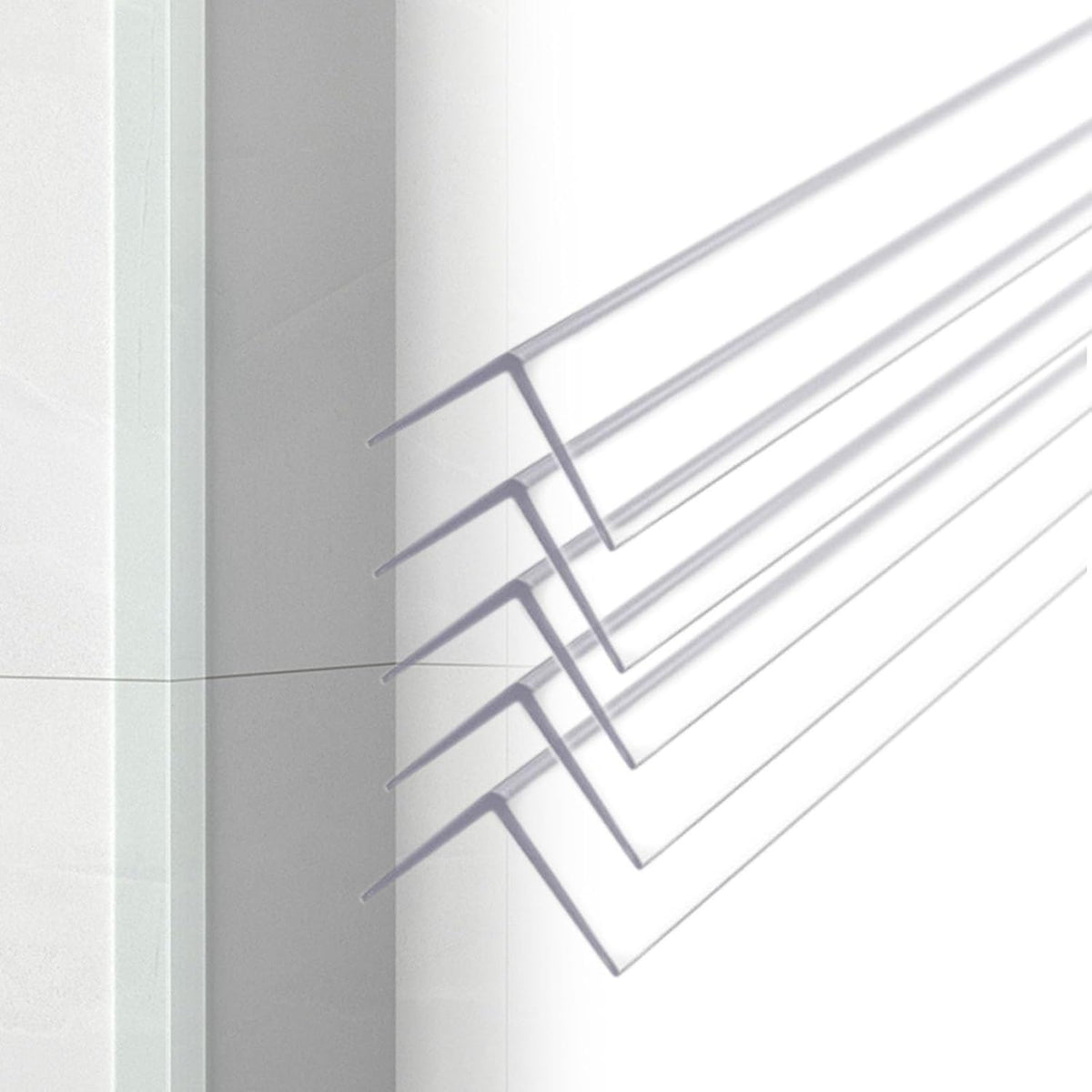 8ft Self-Adhesive Wall Corner Protector, 90° Edge Molding Bumper