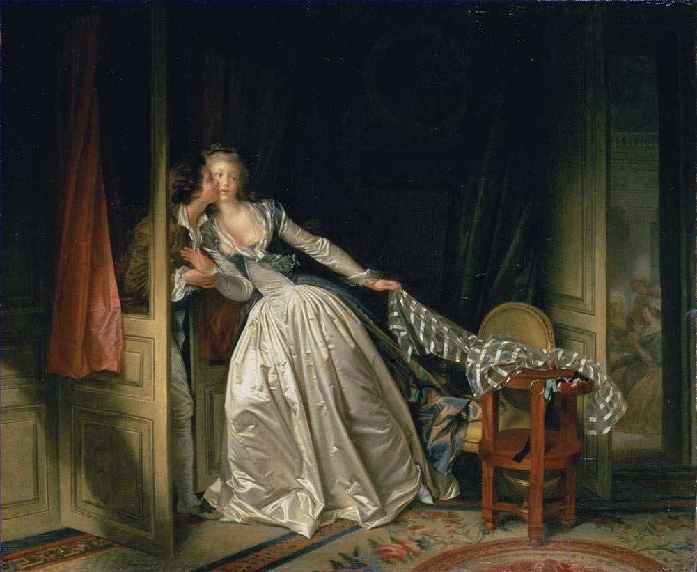 Toperfect Oil Painting Handmade $50-$2000 by College Teachers - 12 Fragonard Paintings - Young Woman Playing with a Dog hedonism Jean-Honore Fragonard - Famous Paintings on Canvas -Size4