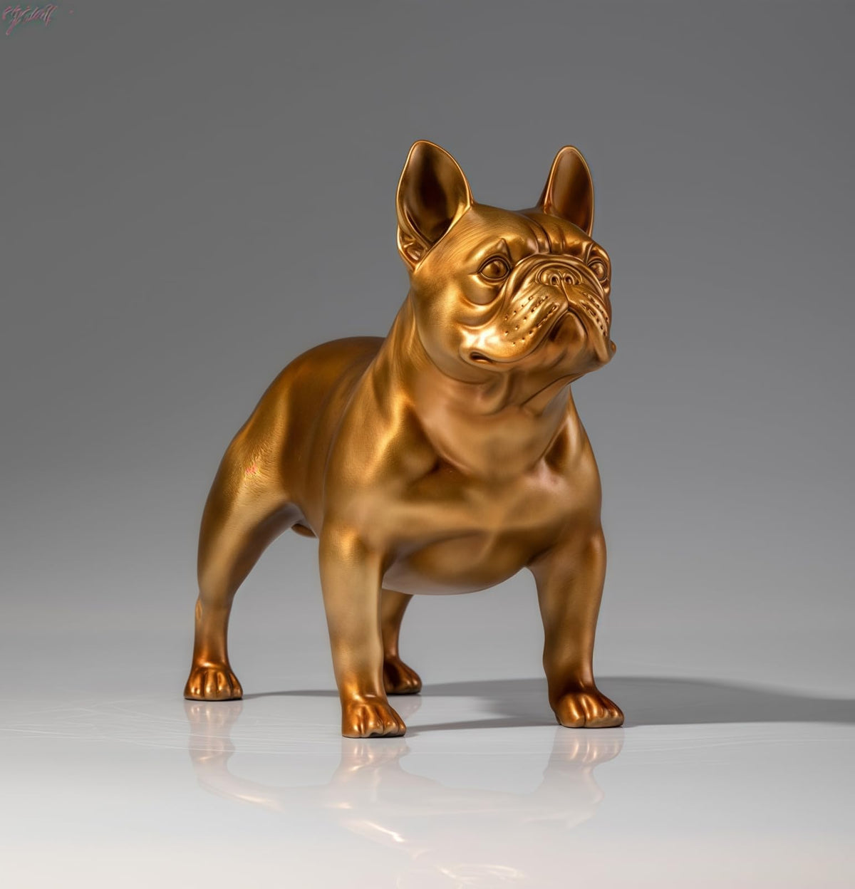 Top Brass Dog Statue & Figurine, Dog Gift & Decor, Gifts for Men/Lovers, Feng Shui Decor, Feng Shui Statue/Gifts (Large)