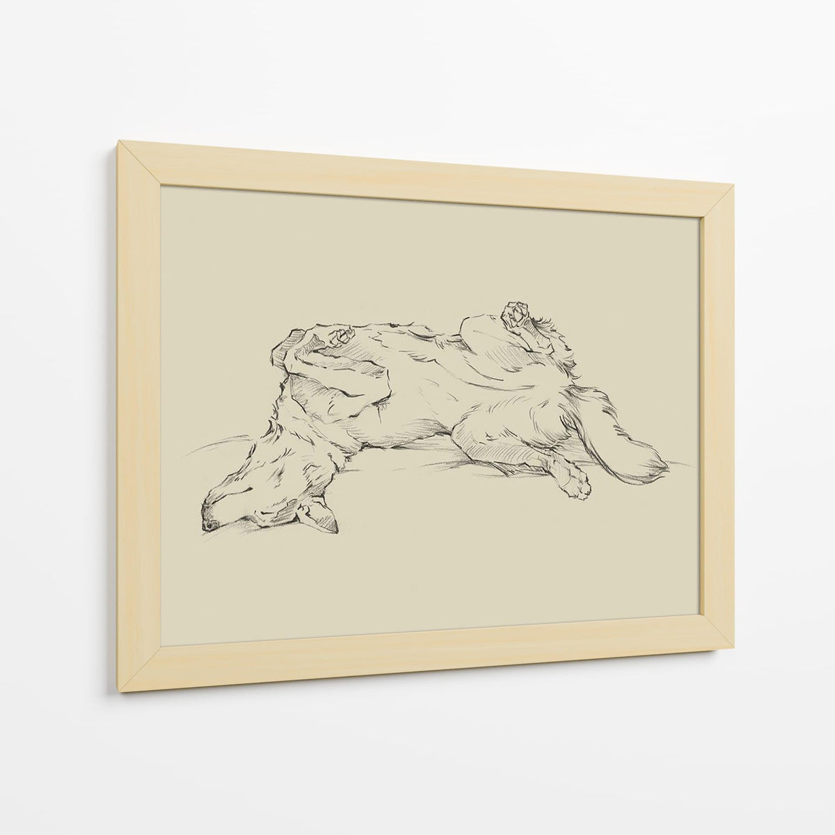 Canvas Lab | Dog Tired IV by Ethan Harper | 40 x 30 in | Canvas Print Wall Art | Animals, Dogs, Nature | Wall Decor for Bedroom, Living Room or Office