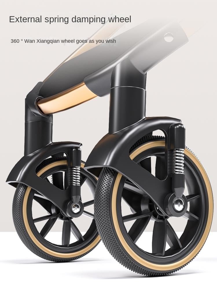 Stress Free Travel Foldable Pet Stroller for Small Medium Dogs Cats, Dog with Detachable Carrier Aluminum Alloy Frame Easy to Carry