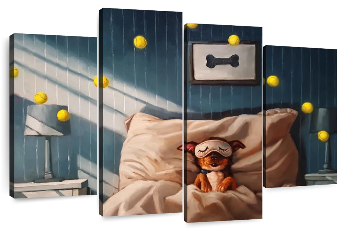 Elephant Stock Bentley's Dream 4-Piece Canvas Wall Art 84"x54"