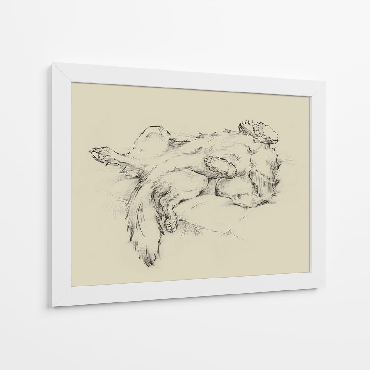 Canvas Lab | Dog Tired II by Ethan Harper | 40 x 30 in | Canvas Print Wall Art | Animals, Dogs, Nature | Wall Decor for Bedroom, Living Room or Office