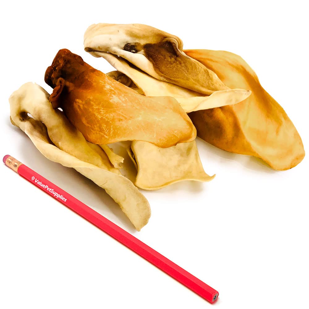 ValueBull Cow Ears for Dogs, Varied Sizes/Shapes, 400 Count