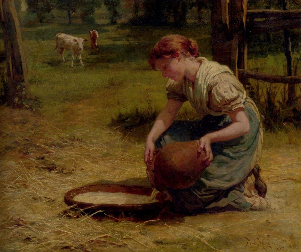 Toperfect 2 Oil Paintings Where Coul rural dogs Frederick E Morgan Art Decor on Canvas - Famous Works 01, $50-$2000 Hand Painted by Art Academies' Teachers