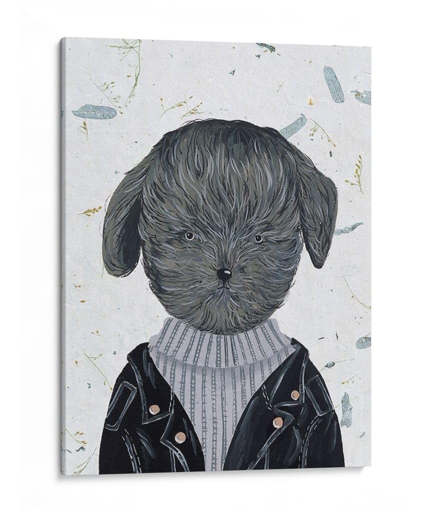 Canvas Lab | Hip Dog I by Melissa Wang | 30 x 40 in | Canvas Print Wall Art | Animals, Dogs, Nature | Wall Decor for Bedroom, Living Room or Office
