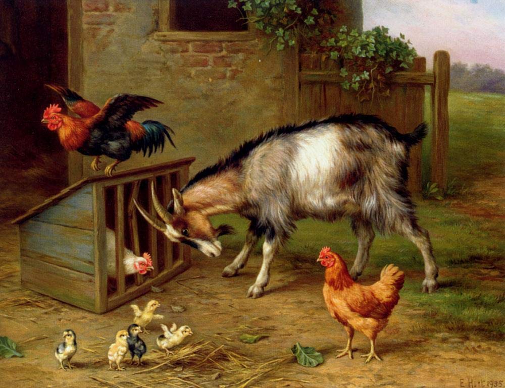 Toperfect Oil Painting Handmade $50-$2000 by College Teachers - 5 Famous Paintings - The Puppies dog pet animal Edgar Hunt classical Art - Wall Painting on Canvas -Size1