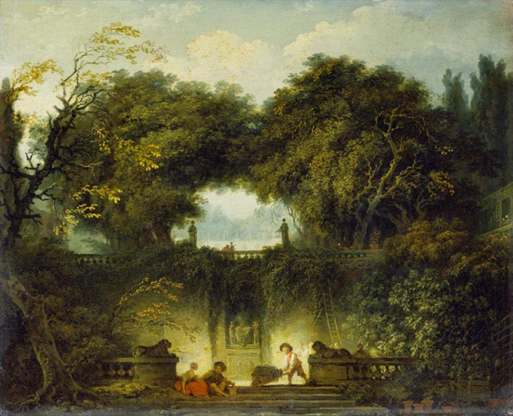 Toperfect Oil Painting Handmade $50-$2000 by College Teachers - 12 Fragonard Paintings - Young Woman Playing with a Dog hedonism Jean-Honore Fragonard - Famous Paintings on Canvas -Size4