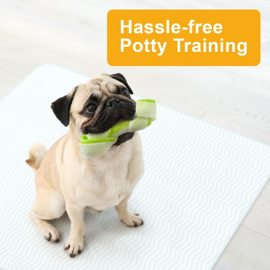 40 Pack Washable Pee Pads for Dogs 34"x36", Waterproof Puppy Pee Pads