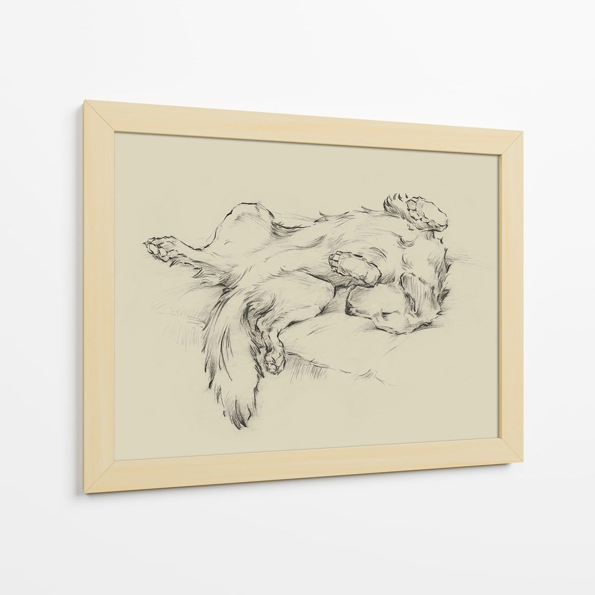 Canvas Lab | Dog Tired II by Ethan Harper | 40 x 30 in | Canvas Print Wall Art | Animals, Dogs, Nature | Wall Decor for Bedroom, Living Room or Office