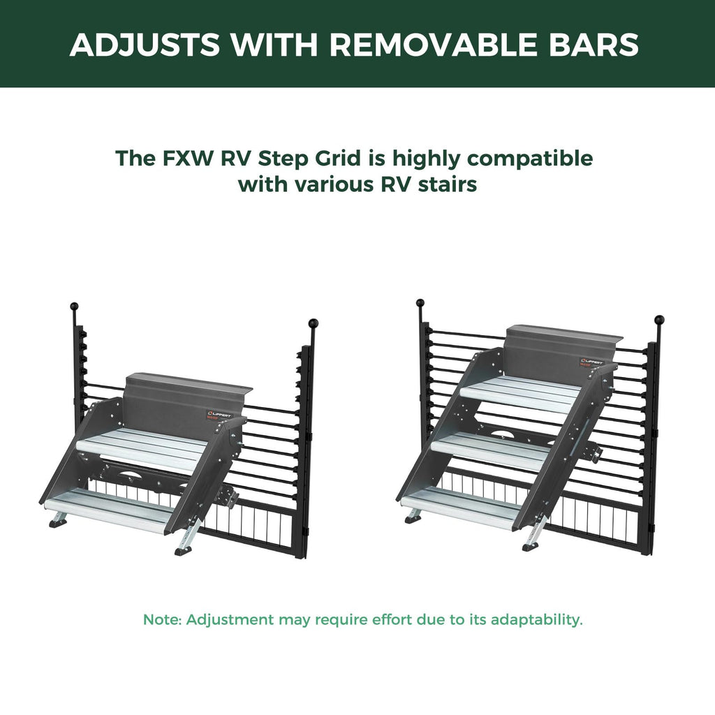 FXW Instant Dog Playpen with RV Step Grid for RV Camping, 40"H, 32 Panels