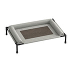 Almencla Heightened Dog Bed with Metal Frame Washable Elevated-Canine Bed with Side Bolsters for Travel, M, 3 Pillow