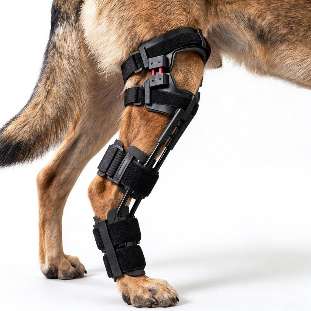 ,Left Leg,120/143LBS,Custom 3D Printed Dog Knee Brace for Hind Leg, Adjustable Support for Torn ACL & CCL, Stabilizing Joint Brace for Dogs