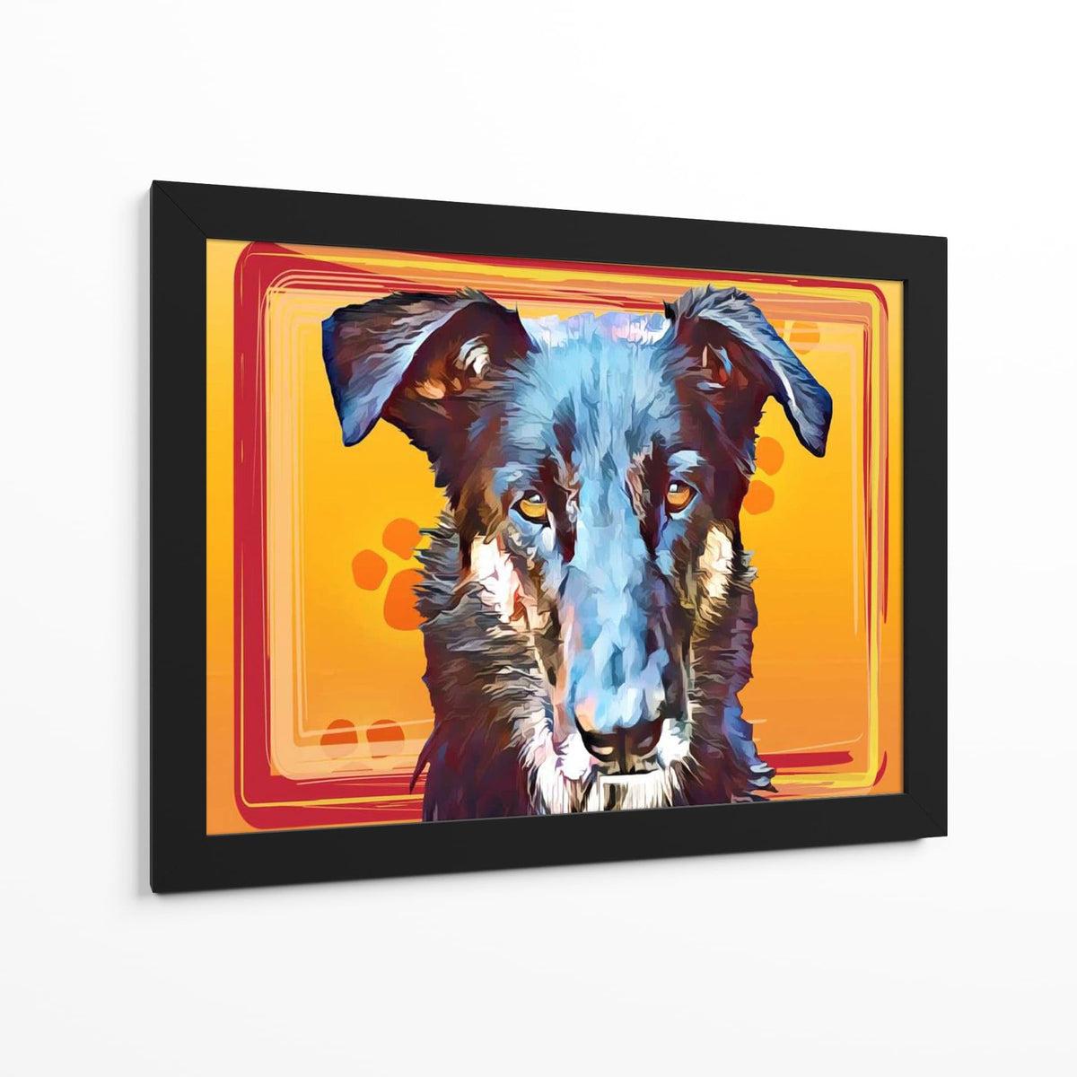 Canvas Lab | Pop Dog I by Leticia Herrera | 40 x 30 in | Canvas Print Wall Art | Animals, Dogs, Nature | Wall Decor for Bedroom, Living Room or Office