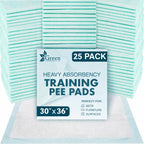 40 Pack Washable Pee Pads for Dogs 34"x36", Waterproof Puppy Pee Pads