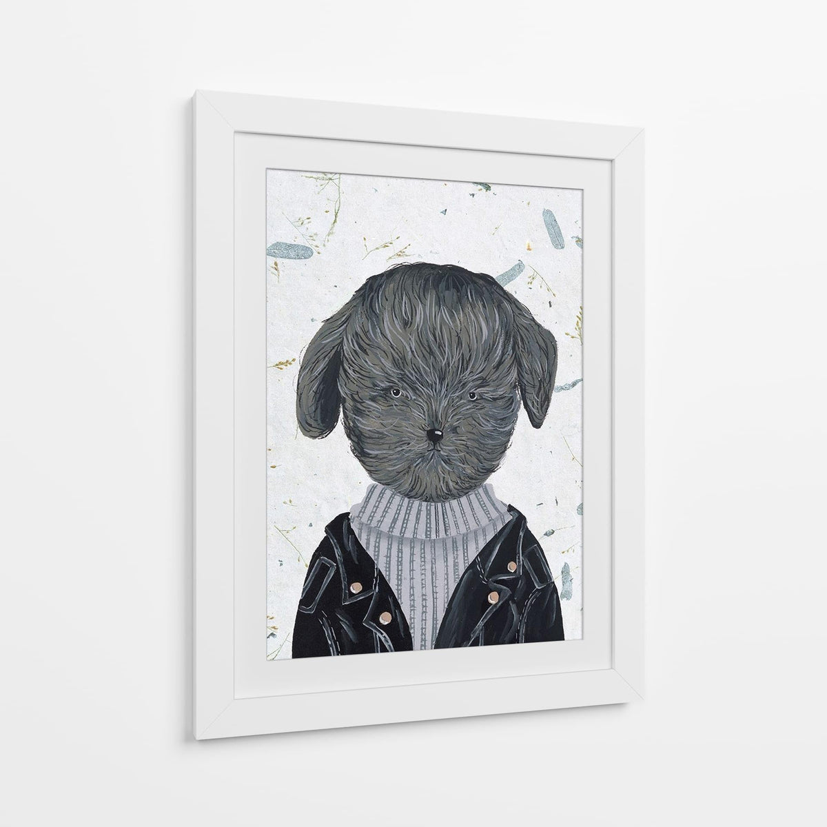 Canvas Lab | Hip Dog I by Melissa Wang | 30 x 40 in | Canvas Print Wall Art | Animals, Dogs, Nature | Wall Decor for Bedroom, Living Room or Office