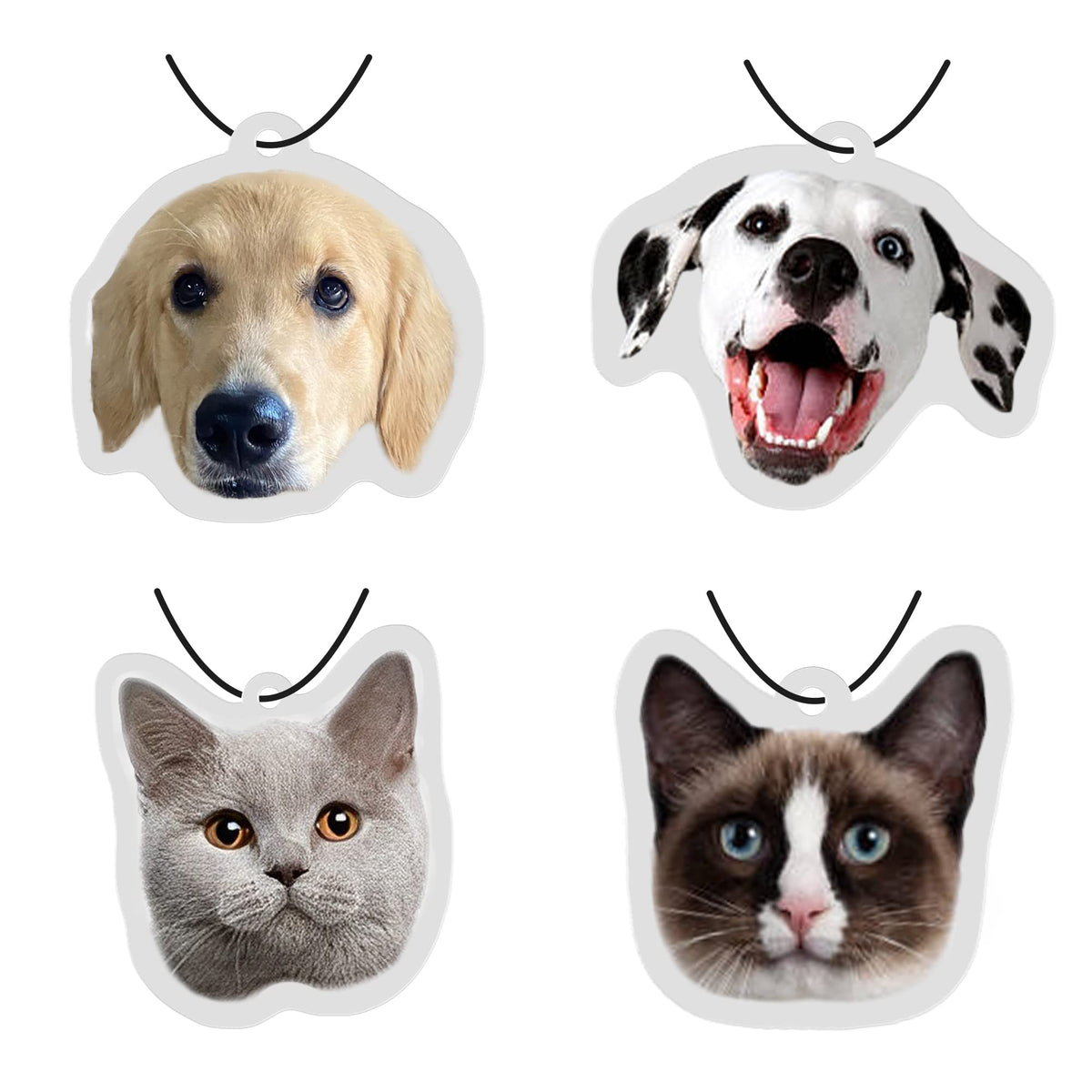 300PCS Personalized Pet Portrait Car Air Fresheners Bulk Dog Photo Air Fresheners Cat Car Decor Accessories Pet souvenir gift Scents Air Freshener Custom Bulk Items for Pet Lover (option 6:300pcs)