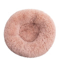 Long Plush Round Dog Cushion Pet Bed For Samll House Washable Bed Winter Warm Sleeping Puppy Soft Bed (B S)