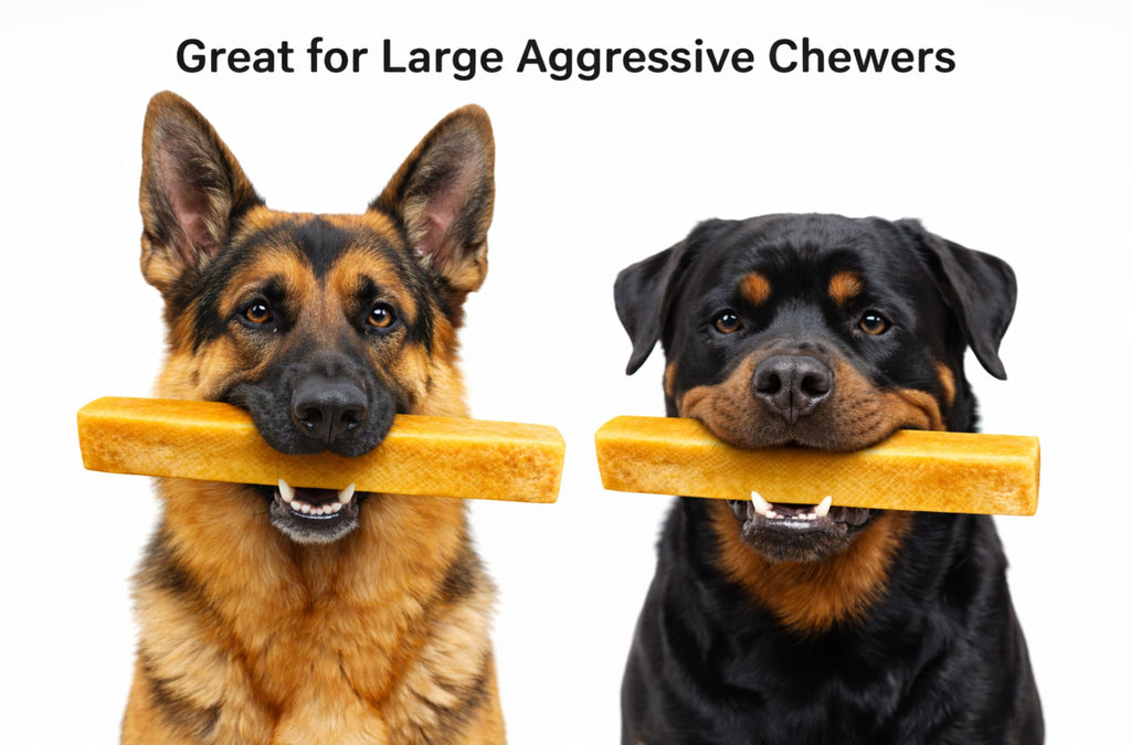 Snow Hill Himalayan Yak Cheese Dog Chews, Extra Large, 45 lb Bulk Pack - Long-Lasting for Power Chewers, All Natural, Healthy & Safe, Low Odor Yak Milk Chews Handmade in Nepal