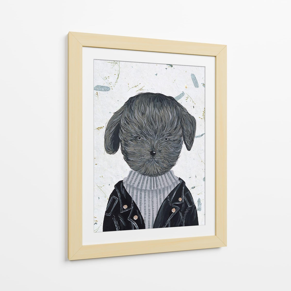 Canvas Lab | Hip Dog I by Melissa Wang | 30 x 40 in | Canvas Print Wall Art | Animals, Dogs, Nature | Wall Decor for Bedroom, Living Room or Office