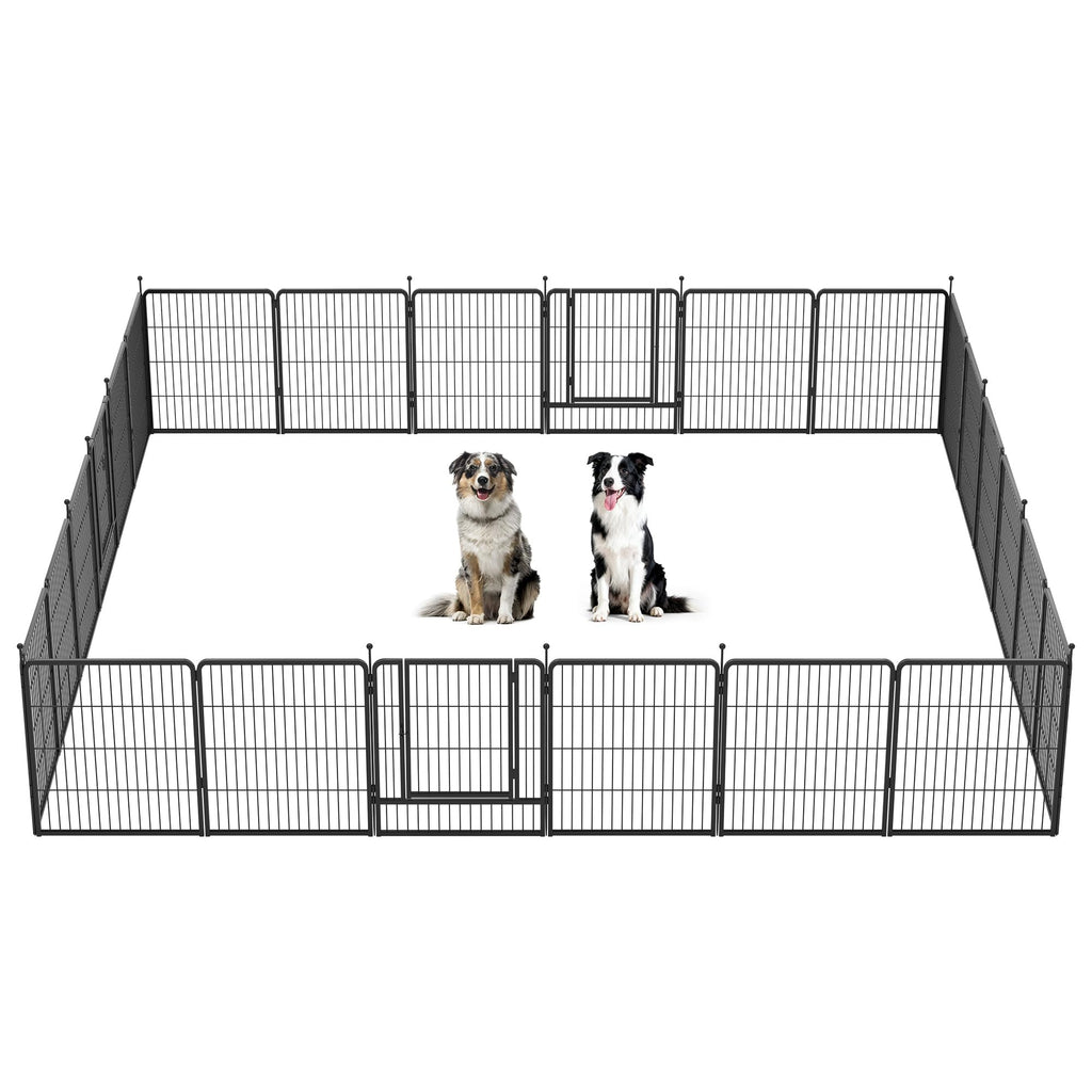 FXW Instant Dog Playpen with RV Step Grid for RV Camping, 40"H, 32 Panels
