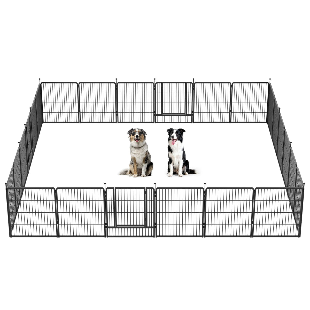 FXW Instant Dog Playpen with RV Step Grid for RV Camping, 40"H, 32 Panels