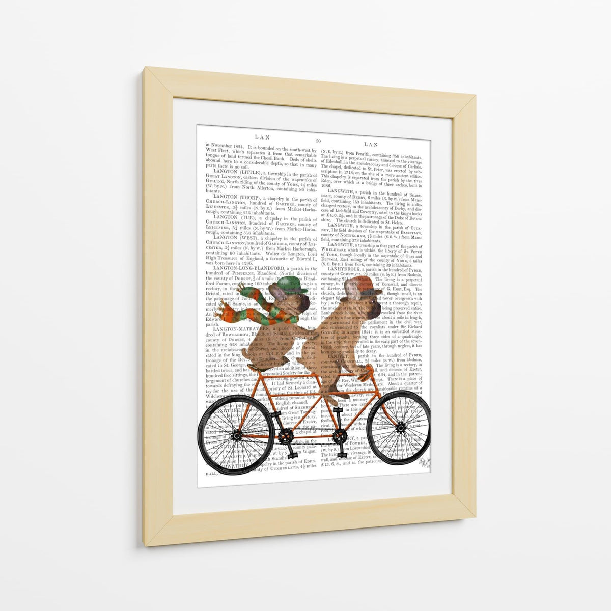 Canvas Lab | French Bulldog Tandem by Fab Funky | 30 x 40 in | Canvas Print Wall Art | Animals, Dogs, Nature, Whimsical | Wall Decor for Bedroom, Living Room or Office