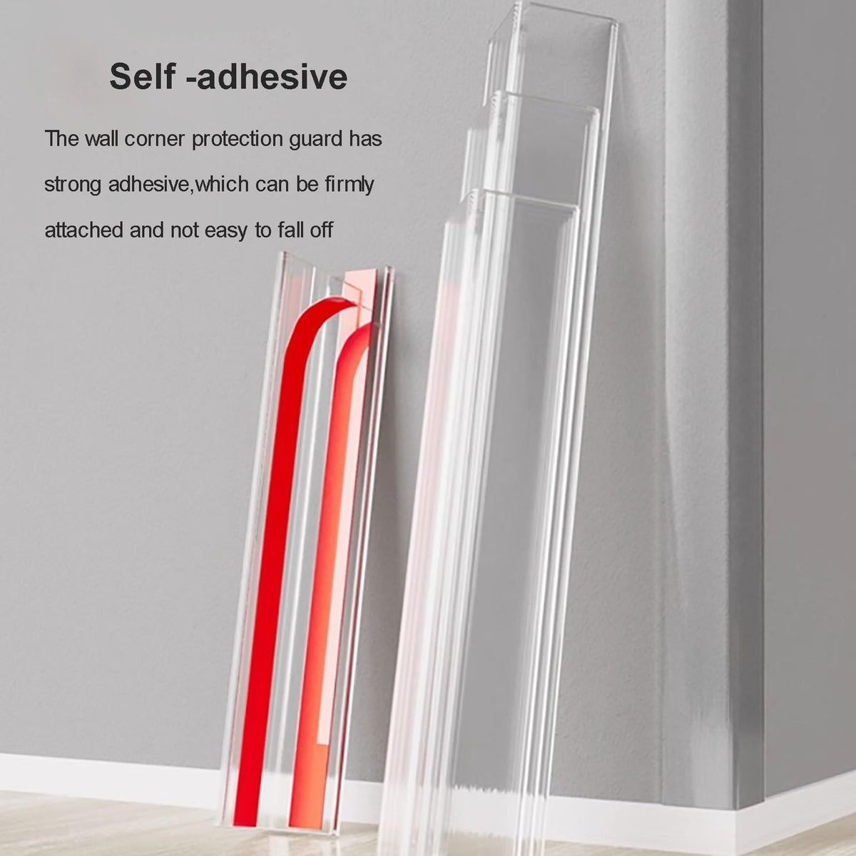 Wall Corner Guards, 8FT Self-Adhesive Edge Protectors for Home and Office, L-Shaped Bumper Shield, Dog Chewproof, 20 PCS, Clear Wall Protection