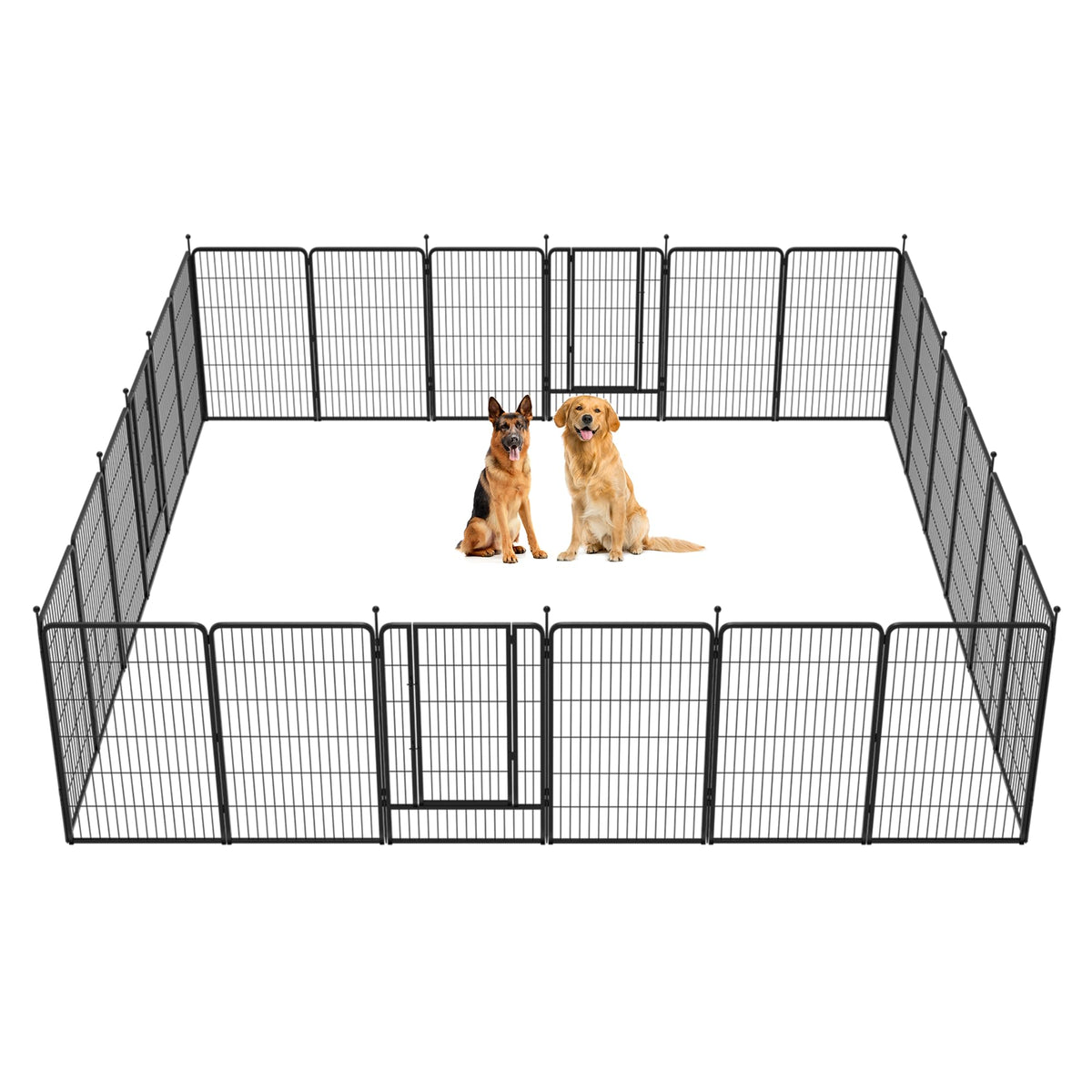 FXW Instant Dog Playpen with RV Step Grid for RV Camping, 40"H, 32 Panels